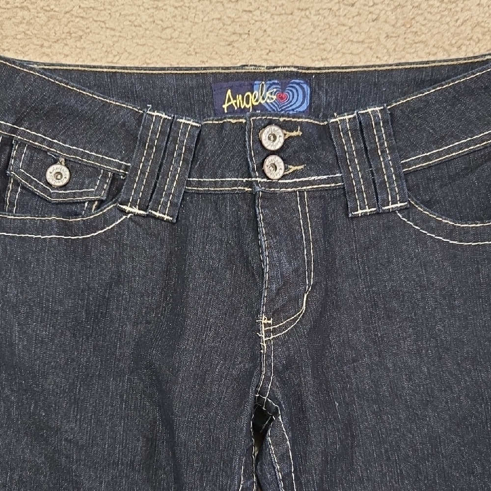 Juniors Angels Dark Blue Jeans - Picture 2 of 12